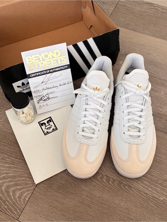 adidas Shoes - Adidas sambas shepherd fairey limited edition white NEW in box